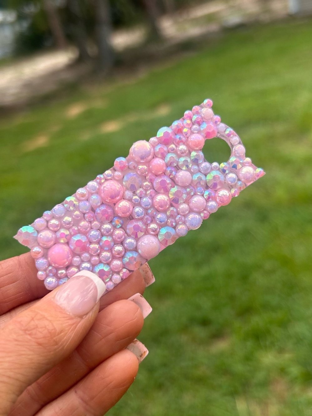 Pink Rhinestone Stanley Lid Topper H2.0